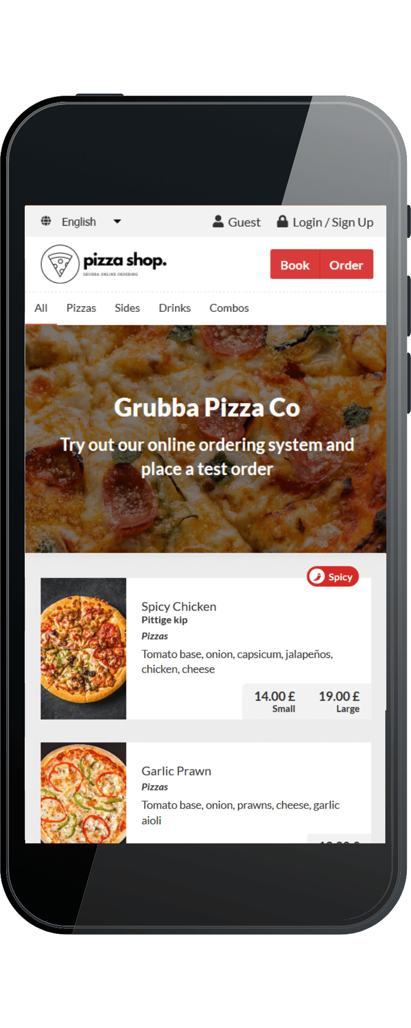 Takeaway online ordering app
